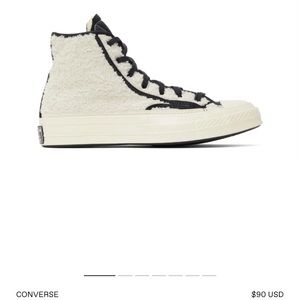 Converse Black & White Sherpa Chuck 70